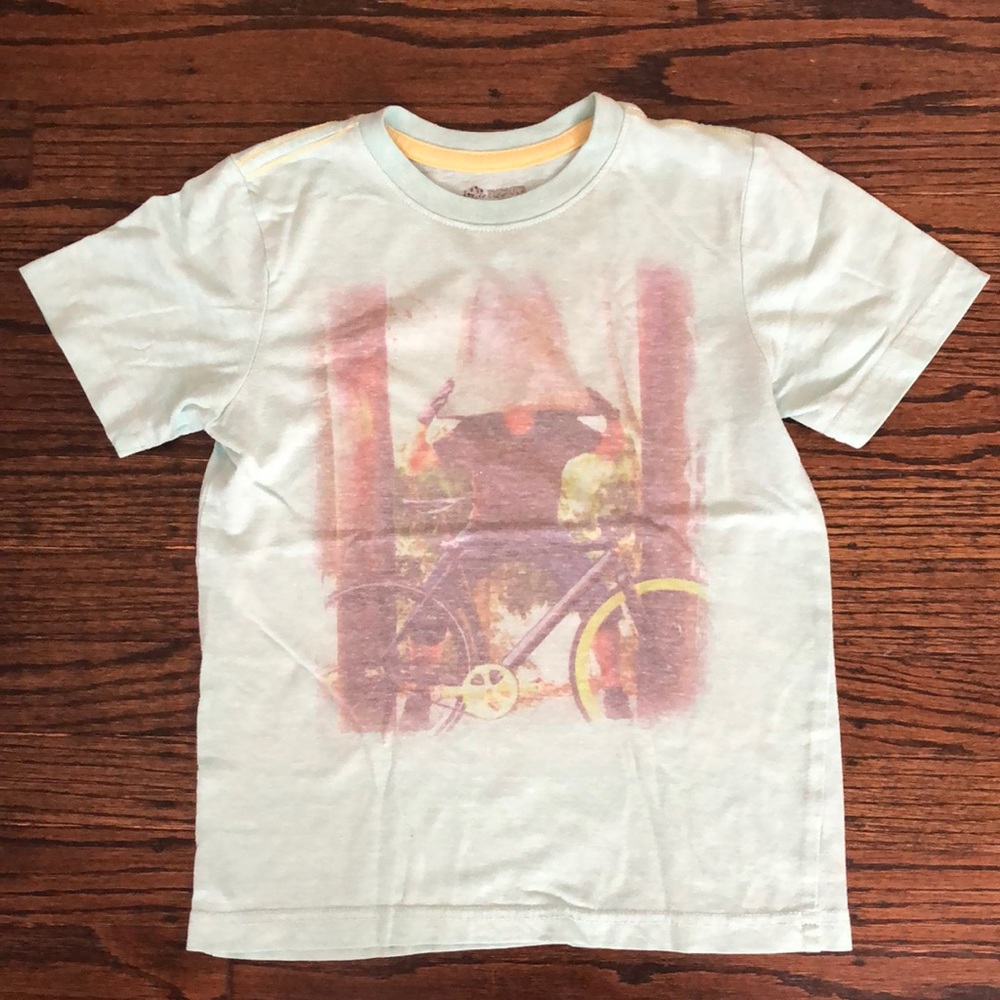 Teal bike kids t-shirts size 7